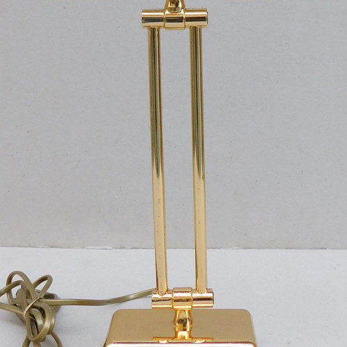 Two-light brass applique with joints for picture lighting