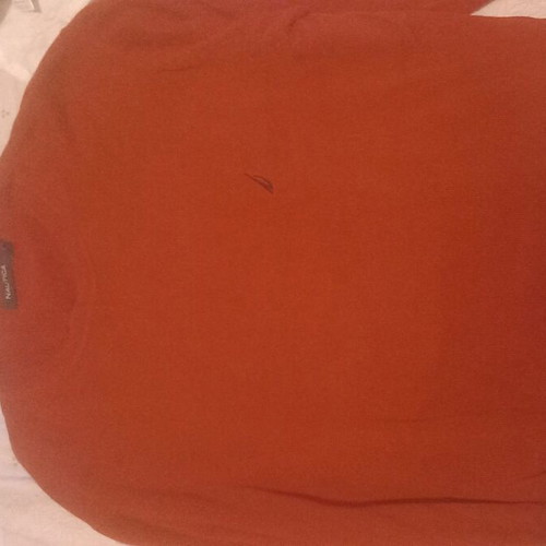 Nautica men's sweater used, size M, red