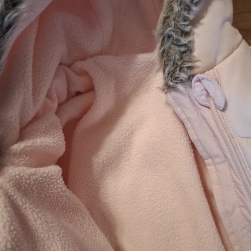 Pink baby romper like new for 3-6 months