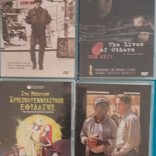 The Nightmare Before Christmas, Taxi Driver, The Lives of Others, The Shawshank Redemption DVD like new with subtitles
