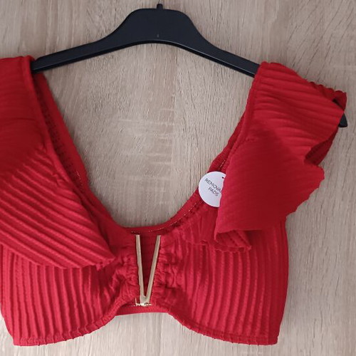Sinsay red bralette bikini set