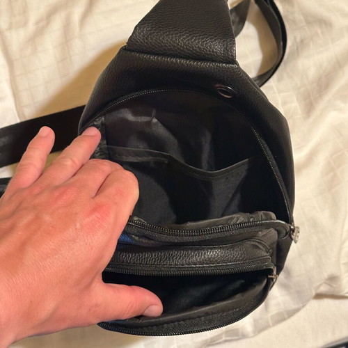 Men's bag and wallet set unused, black