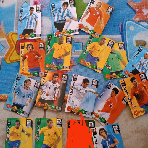 Panini Mundial 2010 set used, pack