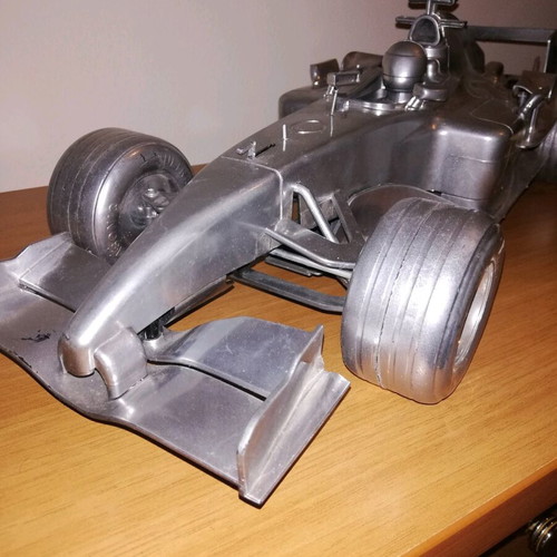 Plastic Formula 1 model used, 47 cm long, unknown origin