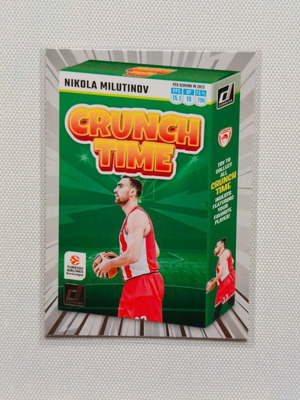 Nikola Milutinov Crunch Time Donruss Euroleague 2023-24