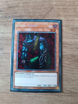 Cyber Stein YuGiOh Card mint, 1st Edition, Secret Rare