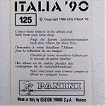  ITALIA '90 Panini PEDRO ANTONIO TROGLIO (125) Χαρτάκι / Αυτοκόλλητο.