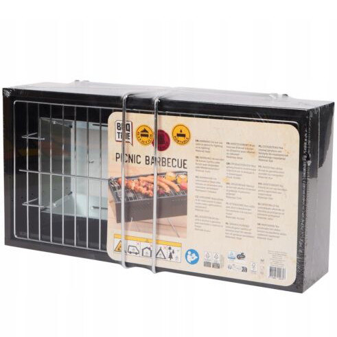 BBQ Time Barbecue Grill new, steel, 42x20 cm cooking surface