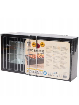 BBQ Time Barbecue Grill new, steel, 42x20 cm cooking surface