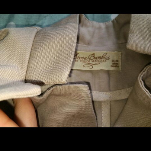 Baptism outfit set for boy 18-24 months like new, handmade