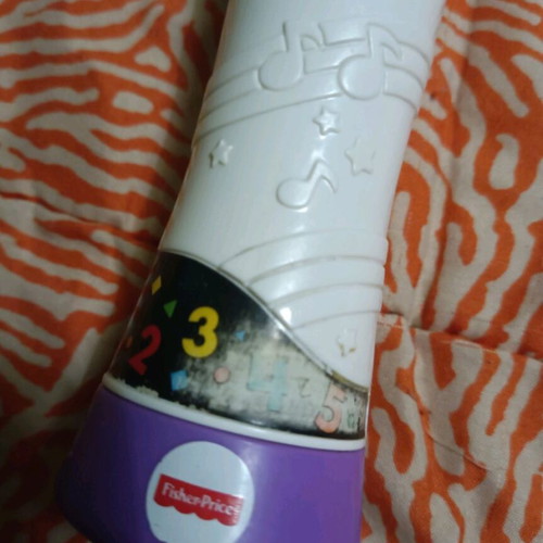 Fisher Price microphone used with music