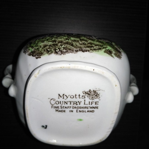 Myotts Country Life porcelain sugar bowl vintage used