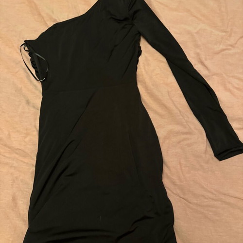 Black short dress Vassia Kostara new, size Medium