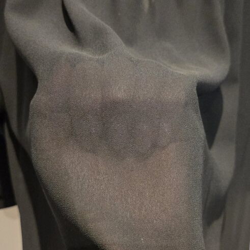 Black maxi blouse tunic, One Size, made in Italy