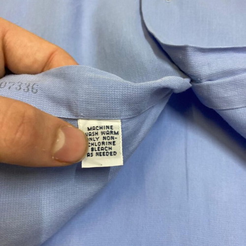 Ralph Lauren Long Sleeve Shirt L 16¼ Blue Plain