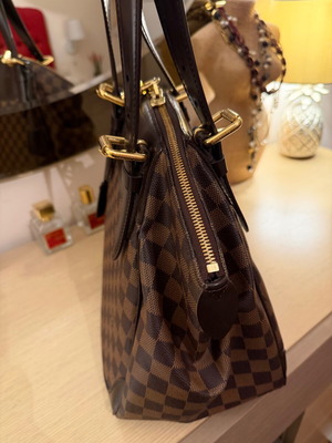 Louis Vuitton Verona mm τσάντα ώμου σαν καινούργιο, καφέ