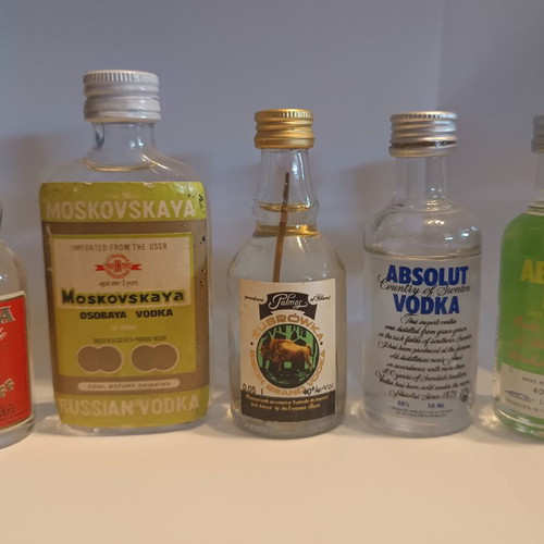 Vodka miniature bottles, pack of 13, sealed