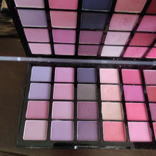 Revolution eyeshadow palette used with matte and metallic shades