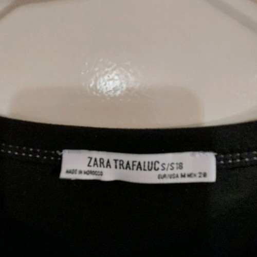 Black Zara dress with cutouts at waist like new, size M