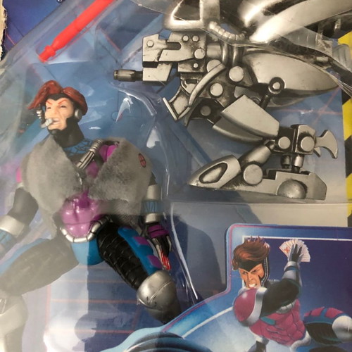 Gambit figure X-Men 92 animated vintage used with robot drone