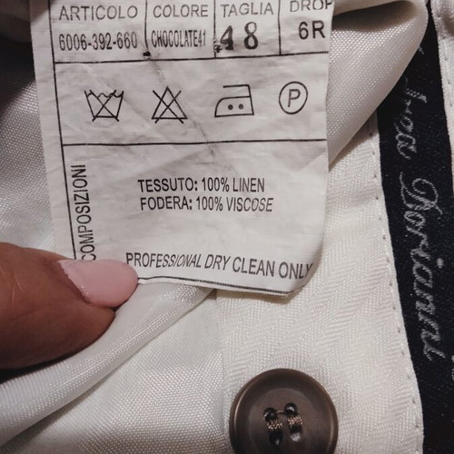 Andrea Doriani Exclusive men's linen suit, beige taupe