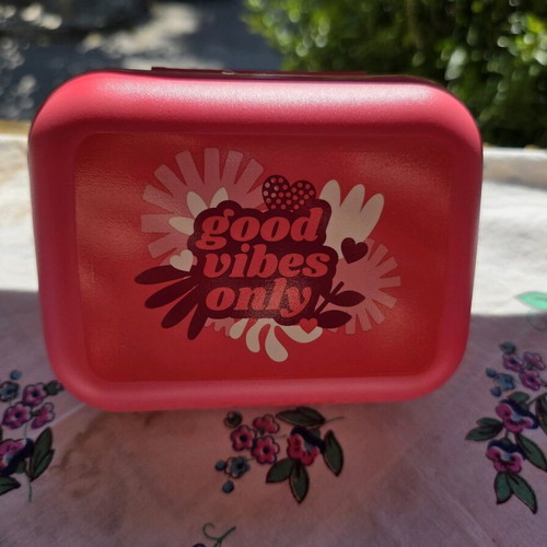 Tupperware set with egg holders in pink combination, new