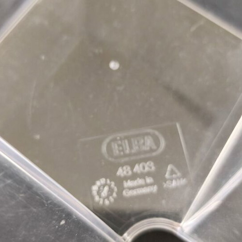 Note Paper Holder cube plastic transparent used