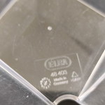 Note Paper Holder cube plastic transparent used
