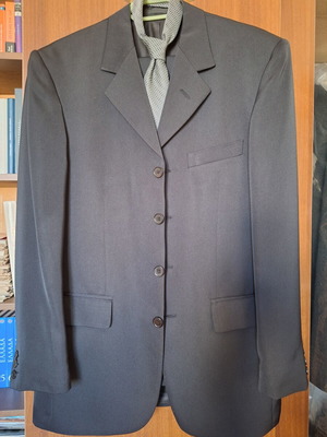 Aggelos suit set new, gray jacket size 52, pants size 42