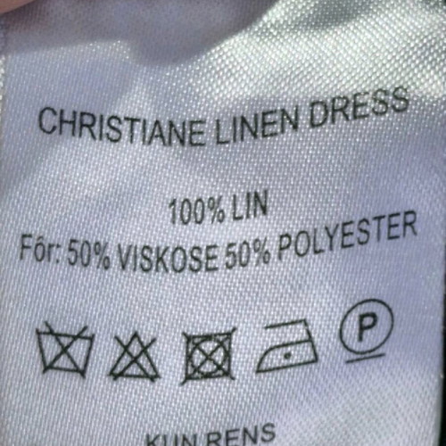 Linen dress size M blue like new