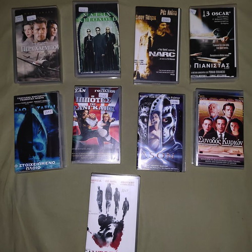 VHS and DVD Movie Collection used, pack of 9, retro video club editions