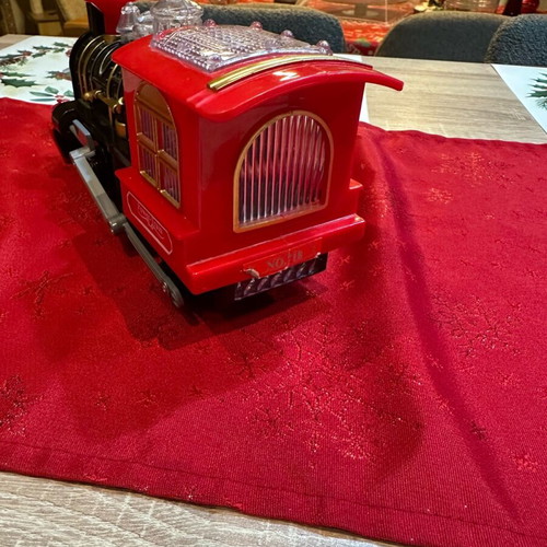 Steam train with sounds used, battery operated