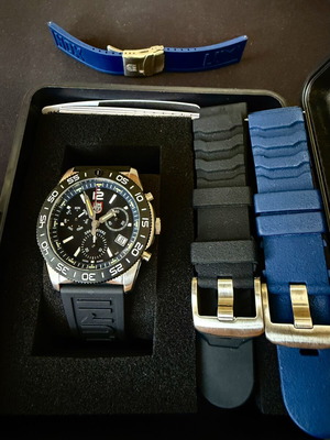 Luminox Pacific Diver Chronograph XS.3143 σαν καινούργιο, μαύρο και μπλε
