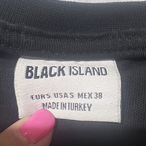 Black Island men's T-shirt, size S, black