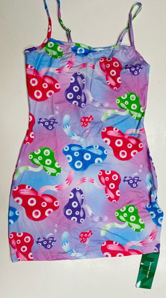New woman's multicolor short dress size xsmall