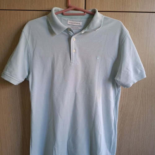 Polo shirt Zara size Medium like new turquoise