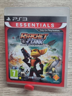 Ratchet & Clank Tools of Destruction game for PS3 like new, English menu