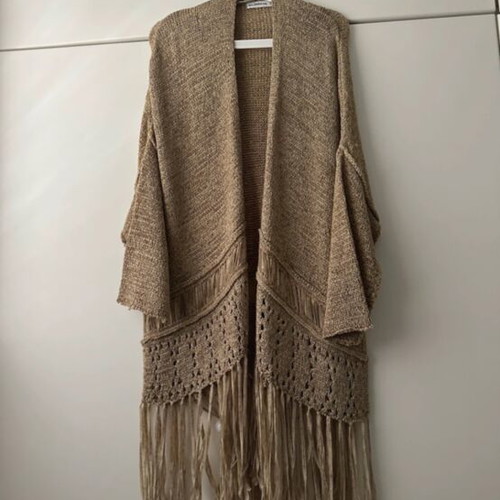 Zara knitted cardigan like new, beige, size M