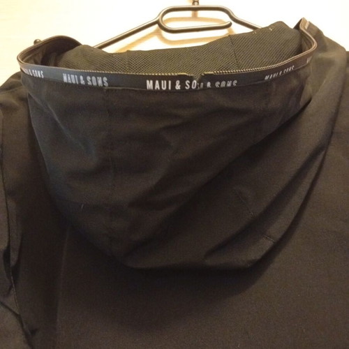 Maui & Sons windbreaker jacket like new, black, size M