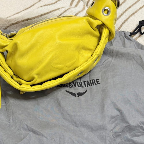 Zadig Voltaire Cecilia XS shoulder bag yellow new leather