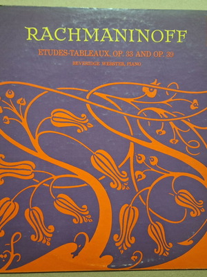 Rachmaninoff Etudes-Tableaux Op. 33 and Op. 39 vinyl used, classical