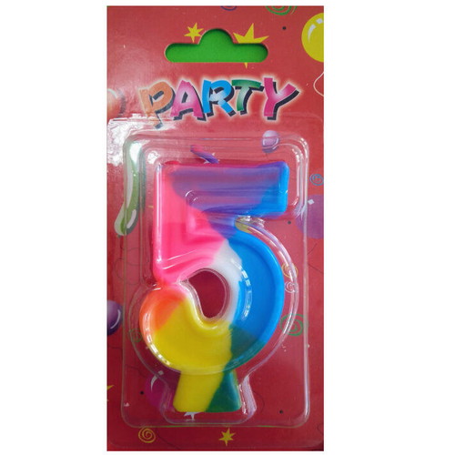 Birthday candle No 5 new