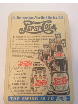 Pepsi Cola metal tin used by Virojianglor