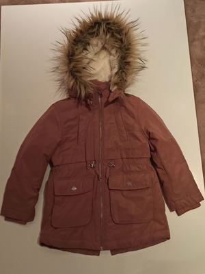 Παιδικό μπουφάν H&M καινούργιο με γούνα και αφαιρούμενη κουκούλα 5-6 ετών