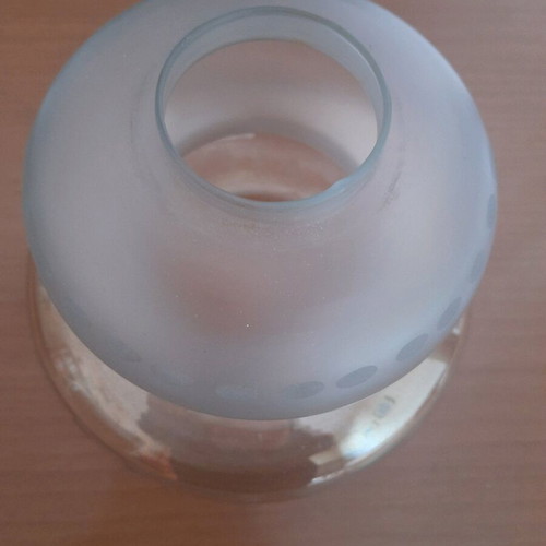 Vintage glass lamp shade like new with double shape