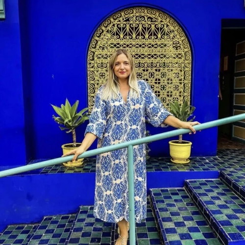 Zara printed midi dress oversized caftan airy, size Small