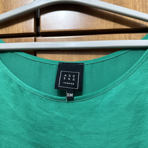 Sleeveless Top Access Fashion emerald green like new, S/M