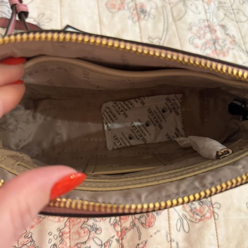 DKNY small leather shoulder bag, dusty pink