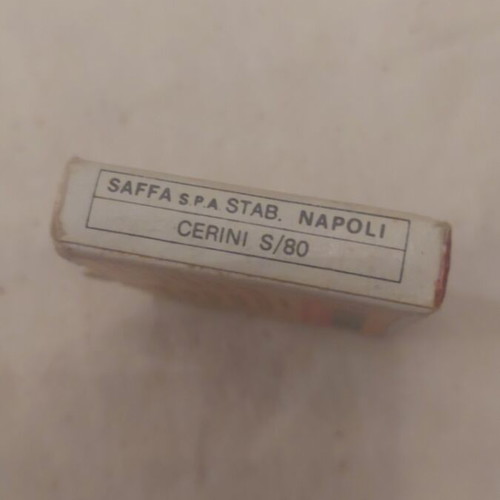 Vintage empty Mika matchbox used with MAB tractor and rainbow design