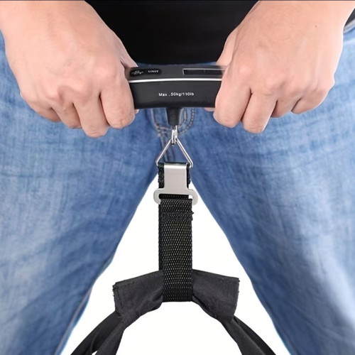 Portable digital luggage scale new, gray, 50 kg max